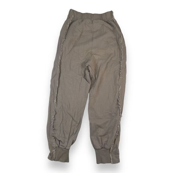 Free People Movement Ruffle Distressed Gray Joggers Size Extra Small - Picture 4 of 6